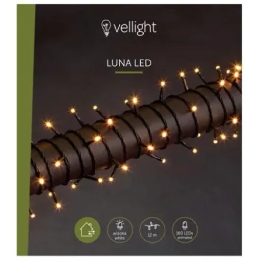 Vellight Weihnachtsbeleuchtung - 12m - 160 LEDs - Arizona Weiß - Innen & Außen