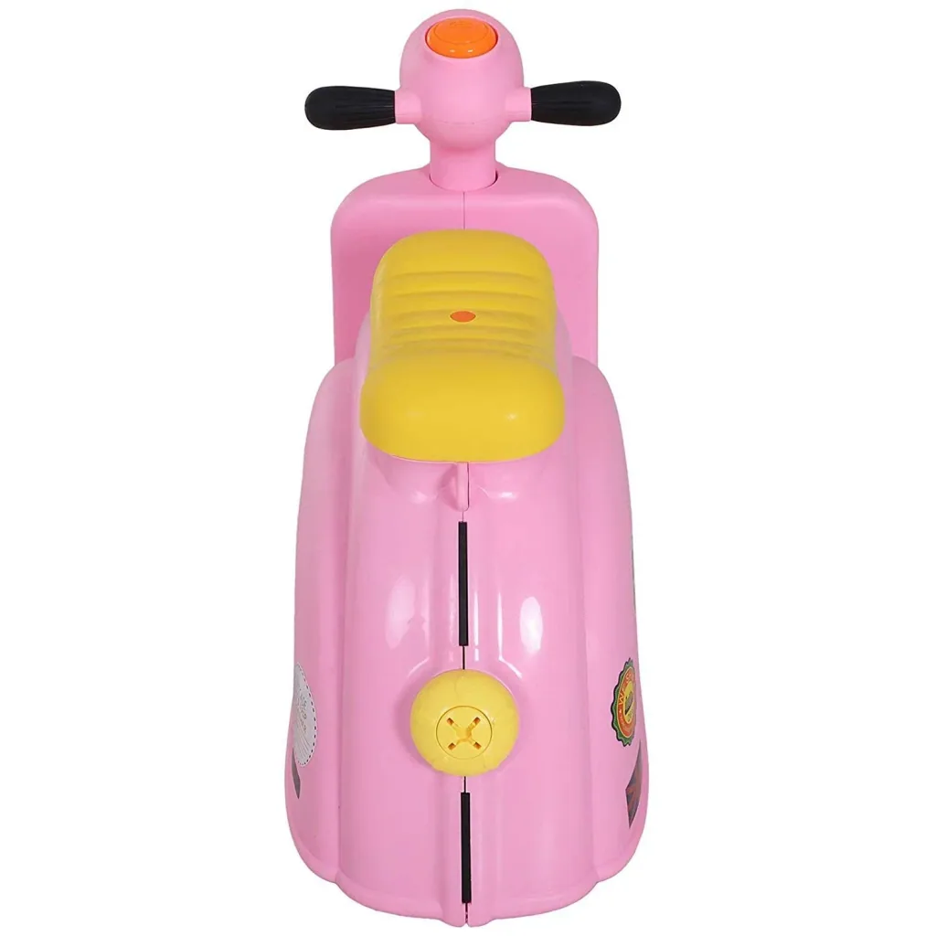 Kinderkoffer Motorrad Kindergepäck mit Gurt Vier-in-One-Koffer sitzen PP Rosa 52 x 23 x 39 cm