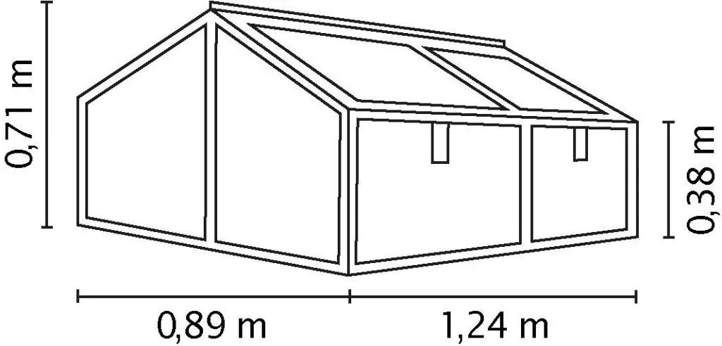 Hochfrühbeet Zola ESG alu