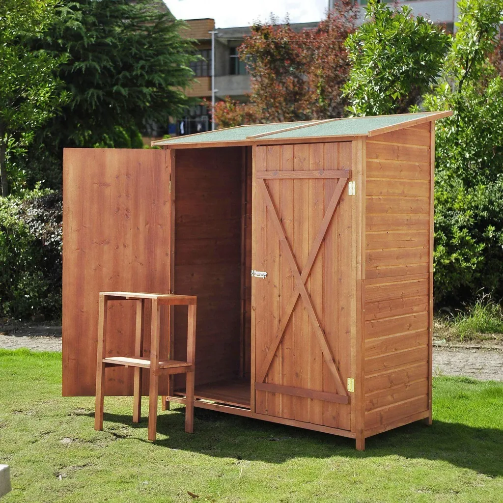 Gerätehaus Holz Gartenschuppen Geräteschuppen Doppeltür