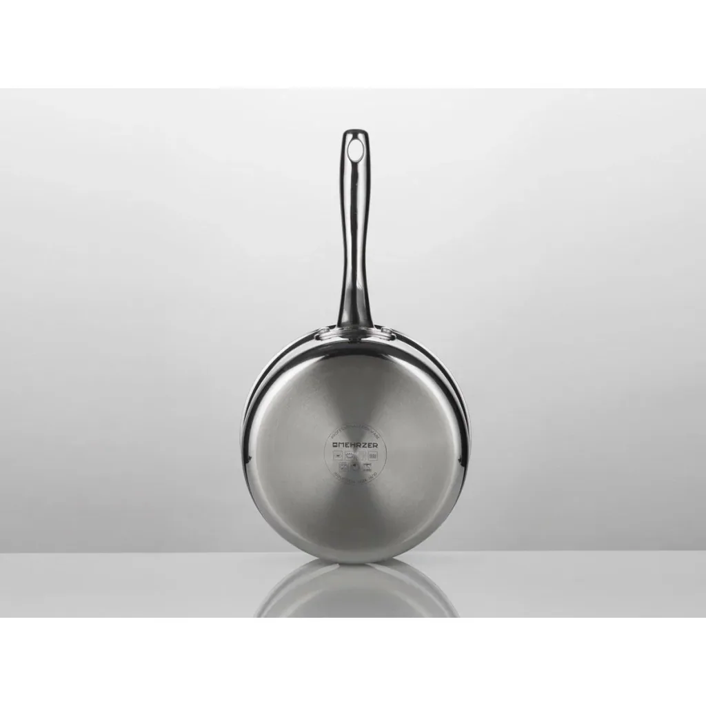 Mehrzer - Kasserolle aus Edelstahl - Durchmesser 16 cm - 1 Liter