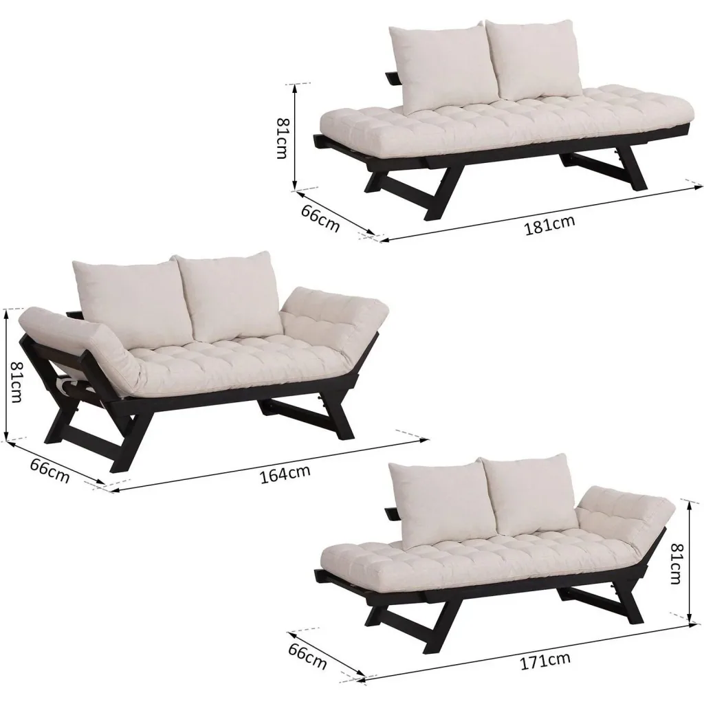 Klappsofa als 2-Sitzer