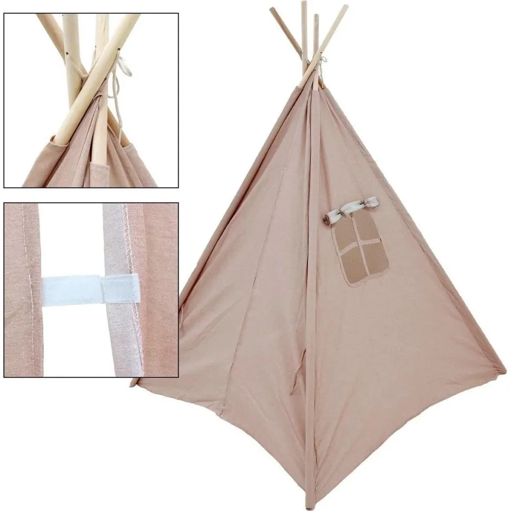 KidCollection Premium Tipi Zelt - 103x103x160cm - Rosa