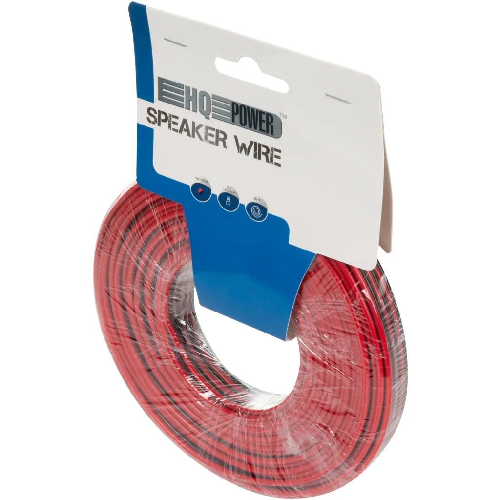 lautsprecherkabel - rot/schwarz - 2 x 1.50 mm² - 25 m