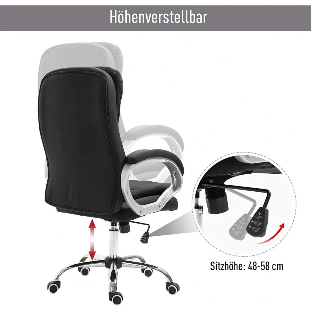 Bürostuhl mit hoher Rückenlehne