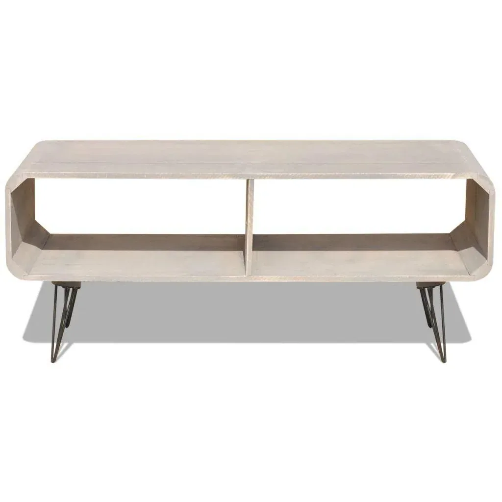 TV-Schrank 90x39x38,5 Holz grau