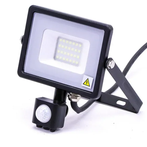 VT-20-S-Z LED-Scheinwerfer mit Sensor - 20 W - 1600 Lm - 4000K - schwarz