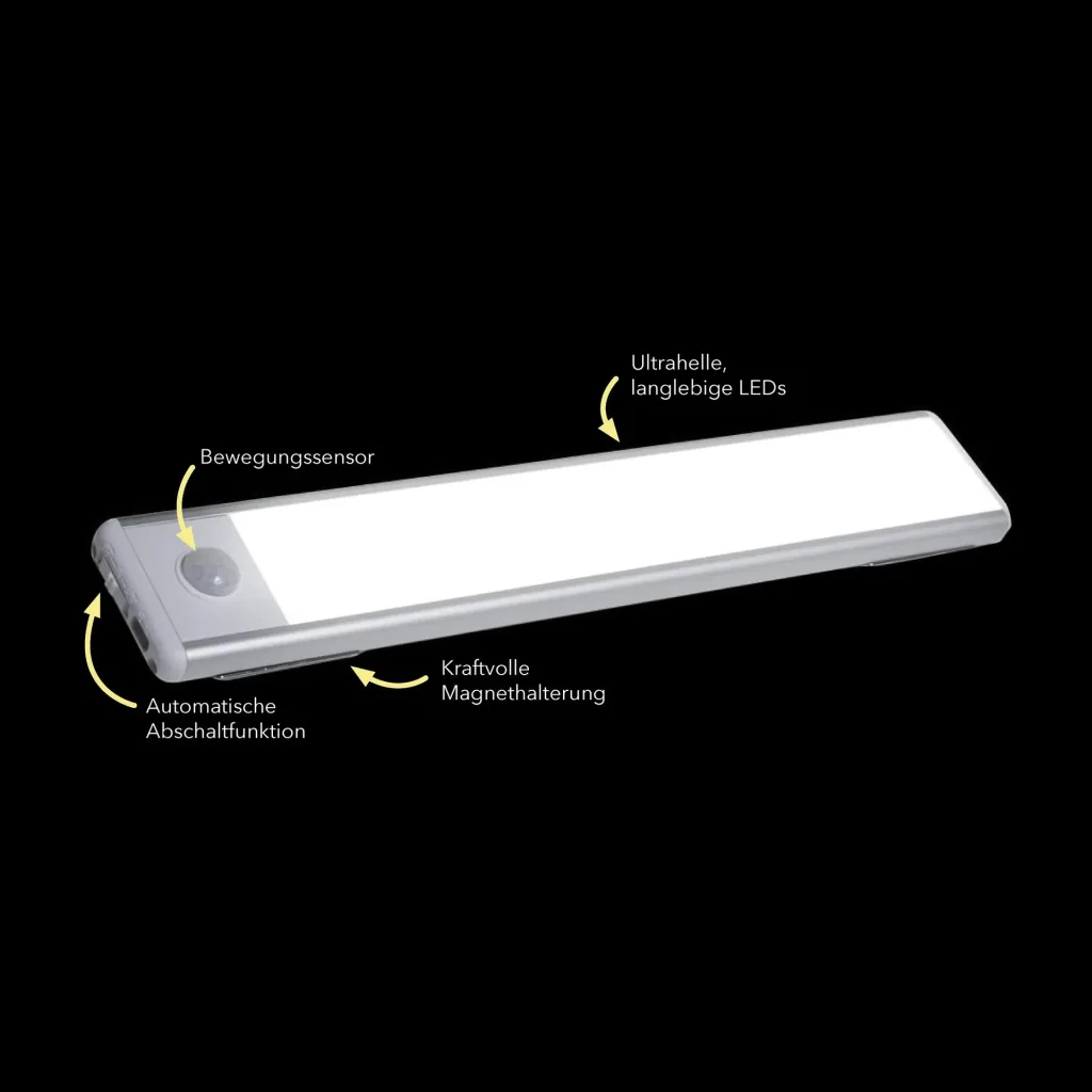 HandyLUX Slim Bright - Magnetische Power-Leiste mit Bewegungsmelder