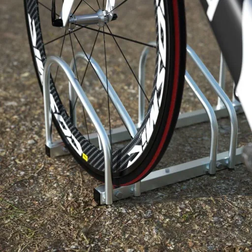 Metall-Fahrradständer für 6 Fahrräder - 160x32x27 cm