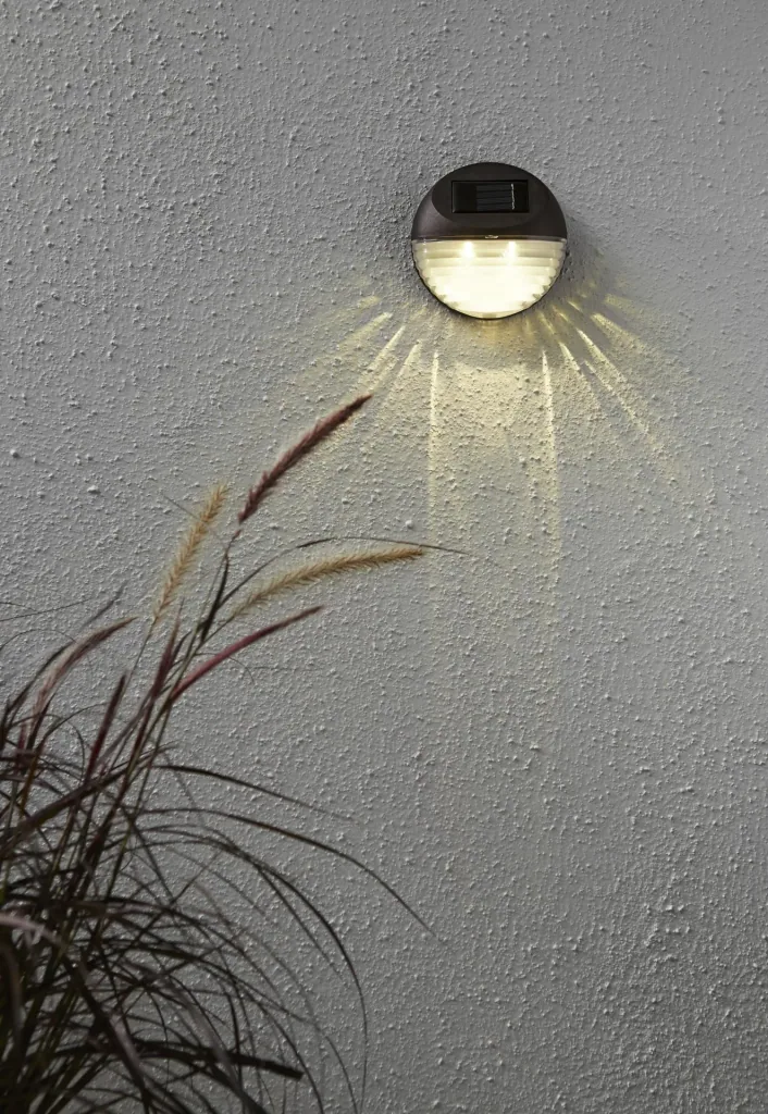 LED Solar Wandleuchten "Fency" im 3er Set