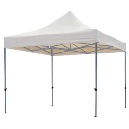 PROFESSIONELER GARTENPAVILLION - WEIß - 3 x 3 m