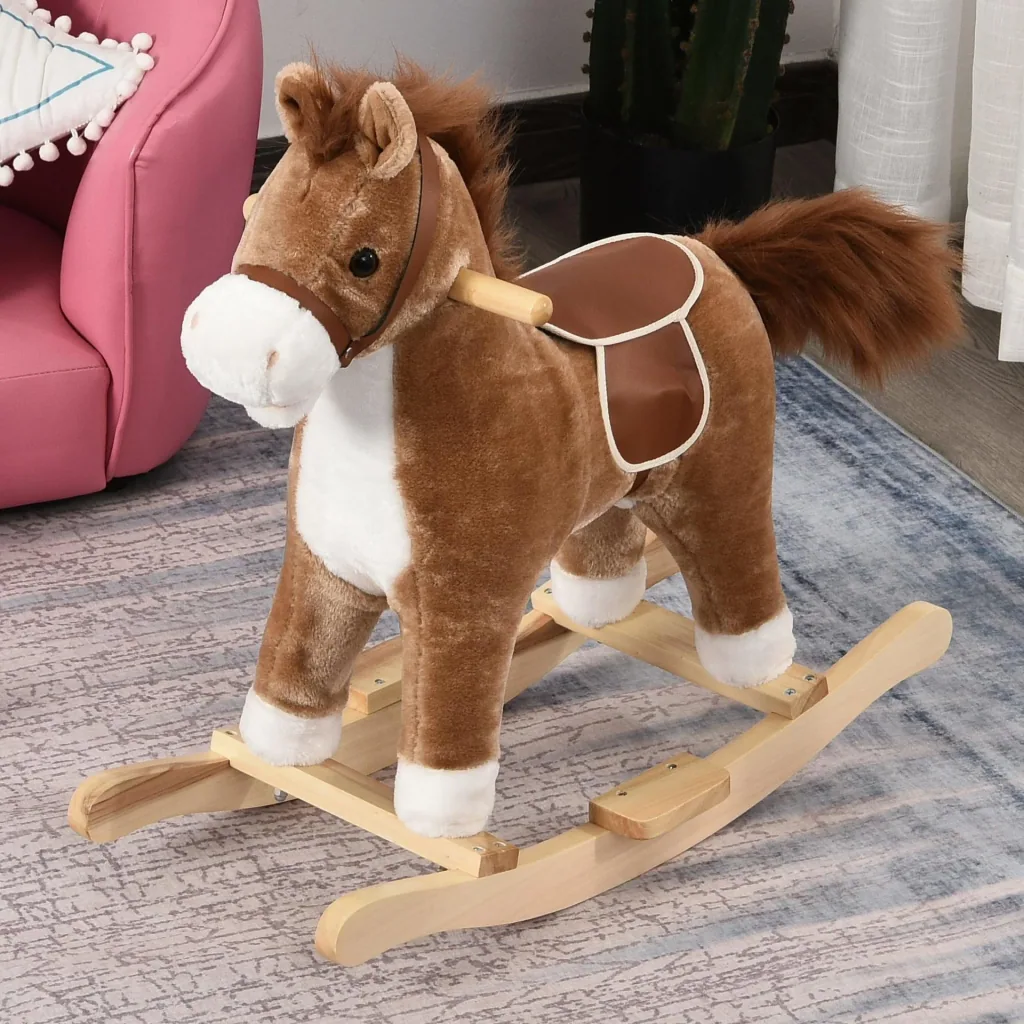 Kinder Schaukelpferd mit Tiergeräusche