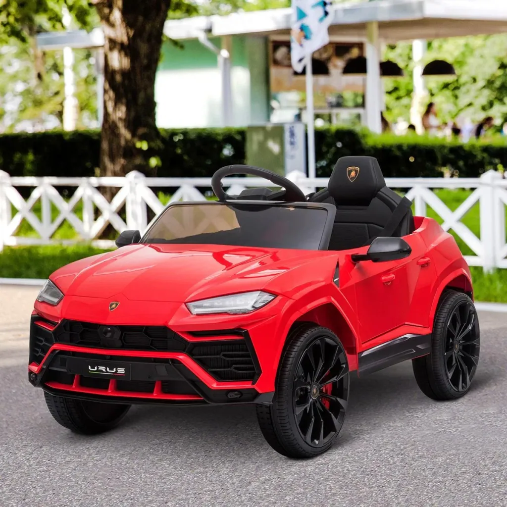 Kinderfahrzeug Elektroauto Sicherheitsgurt Fernbedienung MP3 3 5 Jahre PP Rot 102 x 65,4 x 52,6 cm