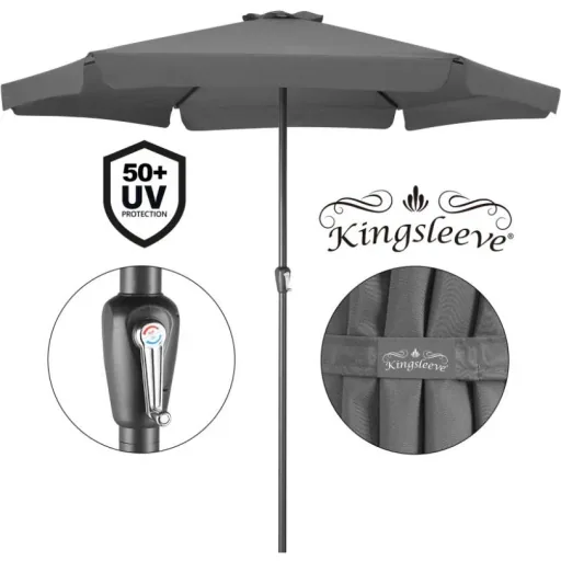 Sonnenschirm - Anthrazit - Ø330 cm