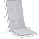 Set aus 6 Kissen hellgrau 120x45x5cm