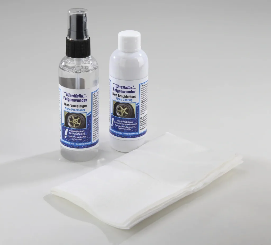 Nano Felgenbeschichtung 100 ml und Vorreiniger 100 ml mit Poliertuch