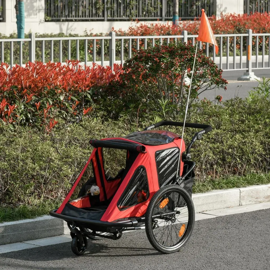 Kinderanhänger 2 in 1 Kinderanhänger Fahrradanhänger
