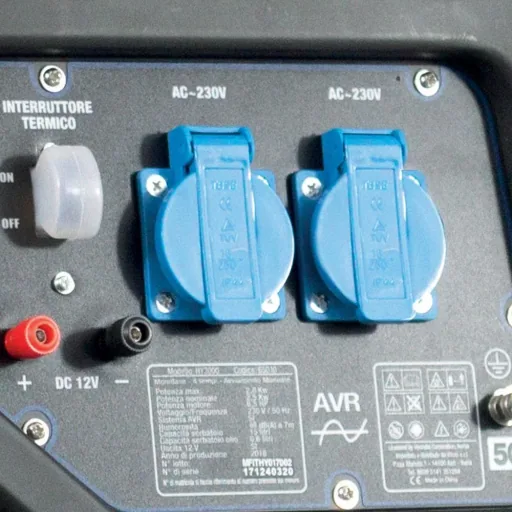 Generator 2,5kW mit 196cc OHV-Benzinmotor mit manuellem Start & Radsatz