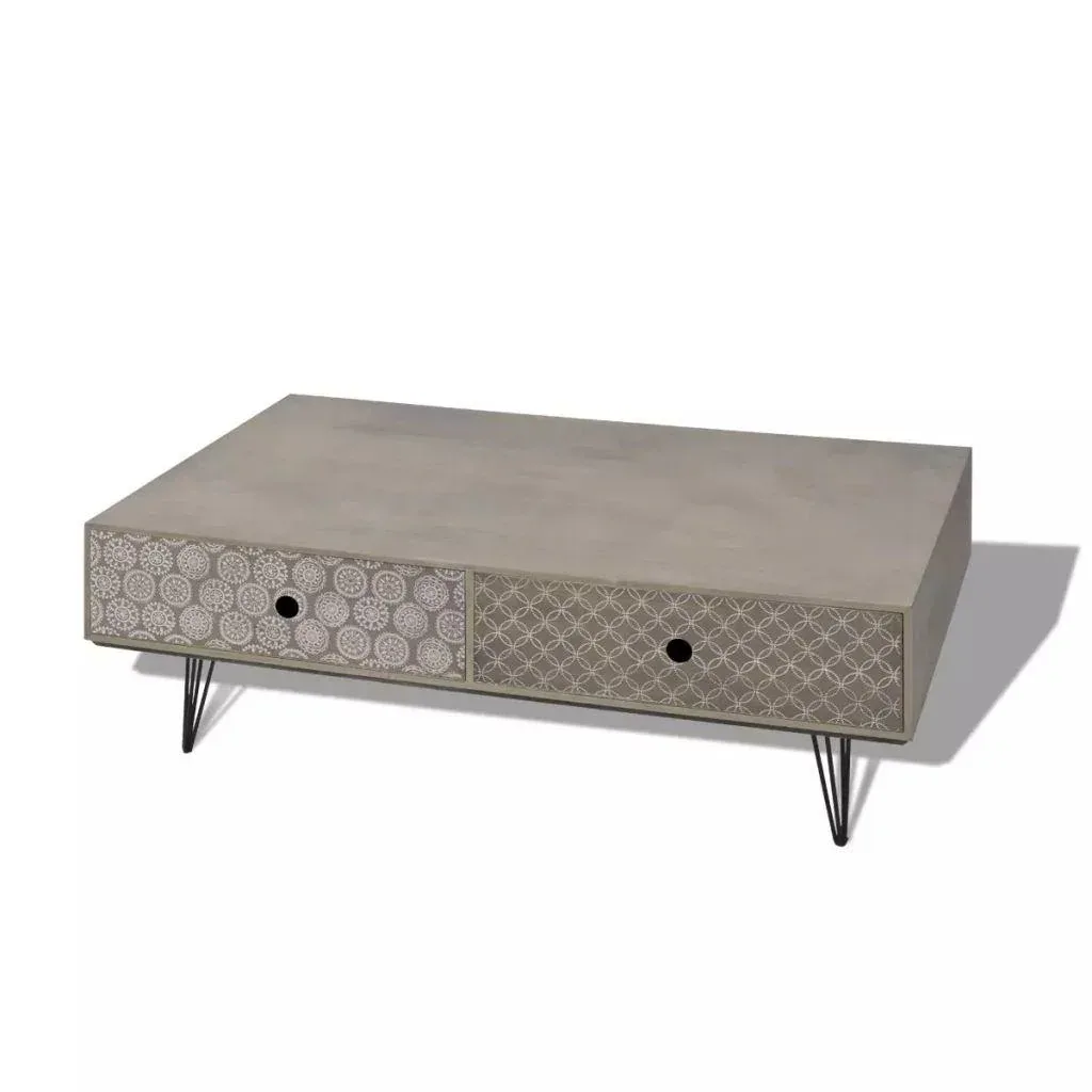 Couchtisch 100x60x35 cm grau