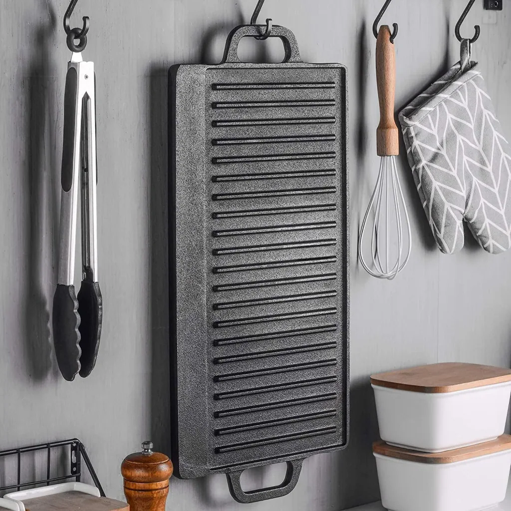 Wende-Grillplatte 2in1 aus Gusseisen