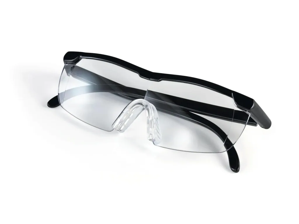 Vergrößerungs-Brille, Lupen-Brille, Schwarz