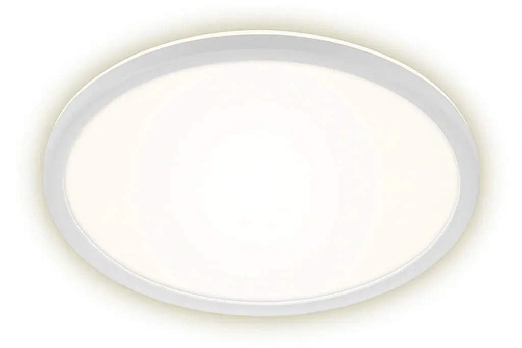 Ultraflaches LED Panel, rund, Ø 29,3 cm, 2400 Lumen, 18 Watt, weiß