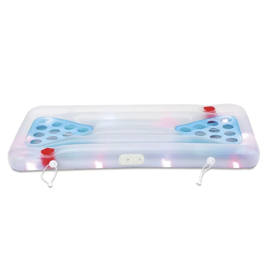 Summer Waves Bierpong Bierpong Spiel Set mit Bällen 160x84x19 cm Blau