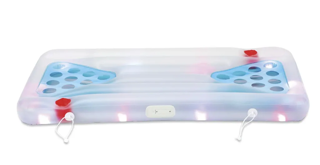 Summer Waves Bierpong Bierpong Spiel Set mit Bällen 160x84x19 cm Blau