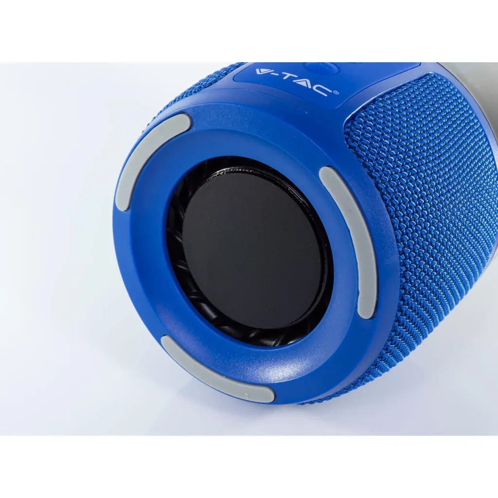VT-7456 Bluetooth-Lautsprecher mit RGB-Beleuchtung - 2x 3Watt - Blau
