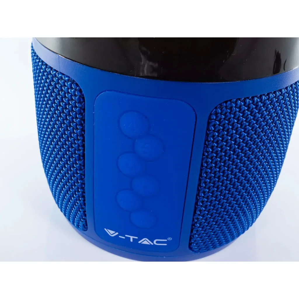 VT-7456 Bluetooth-Lautsprecher mit RGB-Beleuchtung - 2x 3Watt - Blau