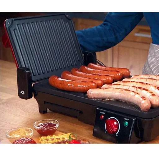 HomeVero Elektrogrill - Doppelte Oberfläche - mit Antihaftbeschichtung - 2000W
