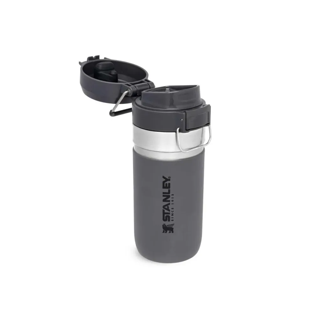 Quick Flip Water Bottle 0,47 l, Charcoal, Vakuumisolierung, Sicherheitsverschluss