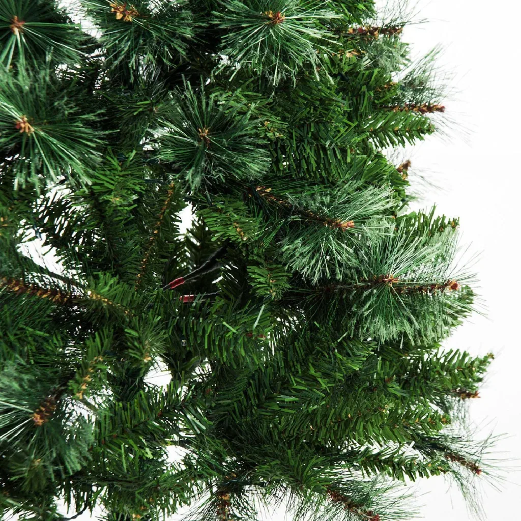 Weihnachtsbaum LED Tannenbaum mit Metallständer Grün 120cm