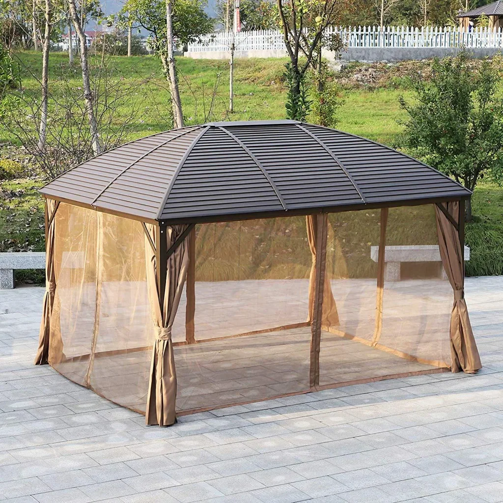 Gartenpavillon mit 2 Laternenhaken