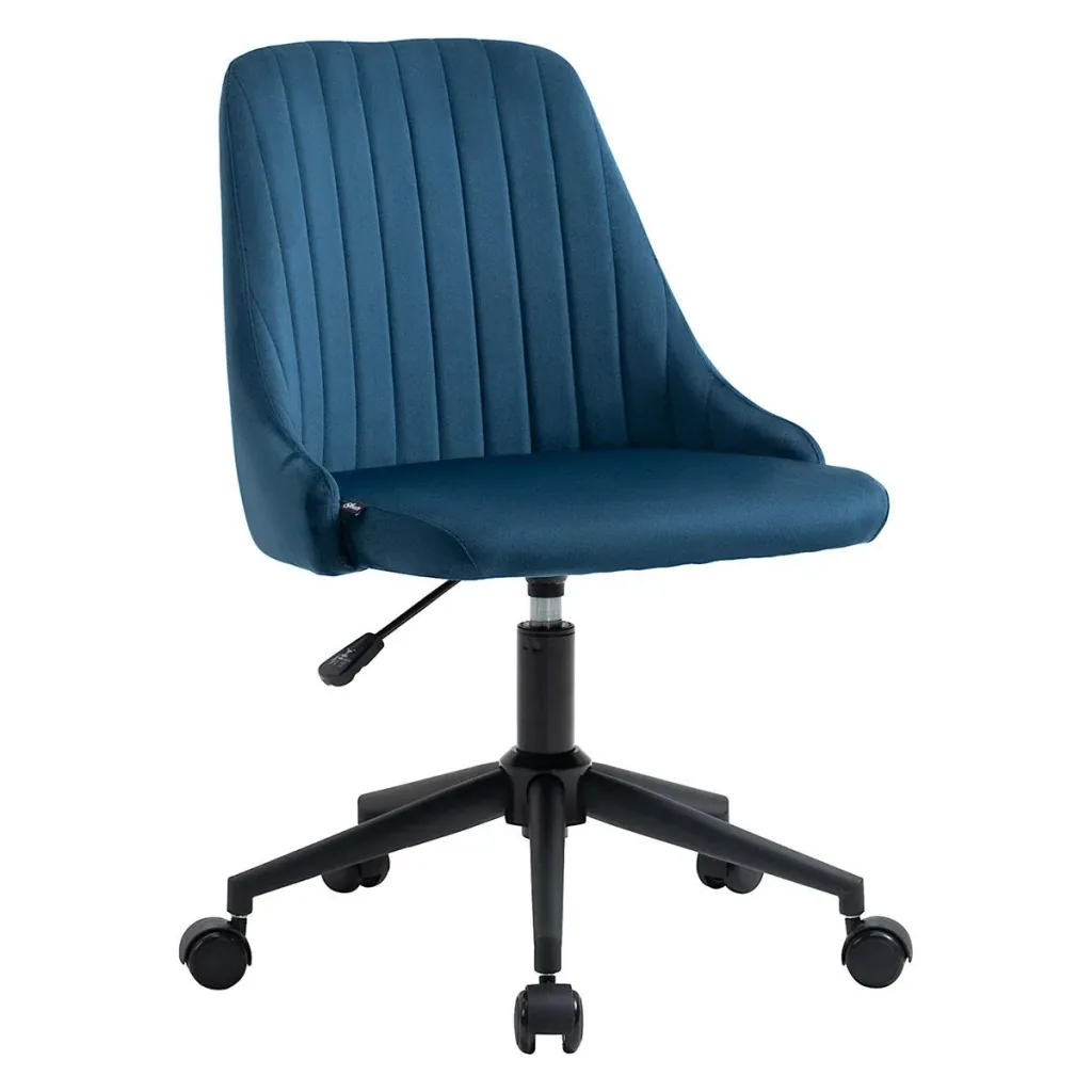 Bürostuhl Drehstuhl Schreibtischstuhl Ergonomisches Liniendesign höhenverstellbar 360° drehbar Schaumstoff Samtartiges P