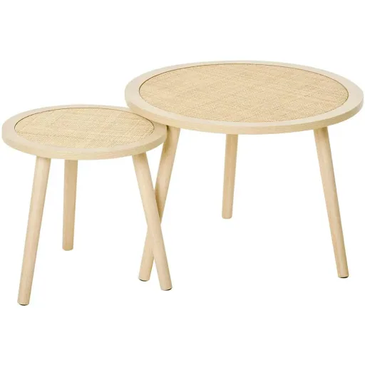 Beistelltisch im 2er Set Natur