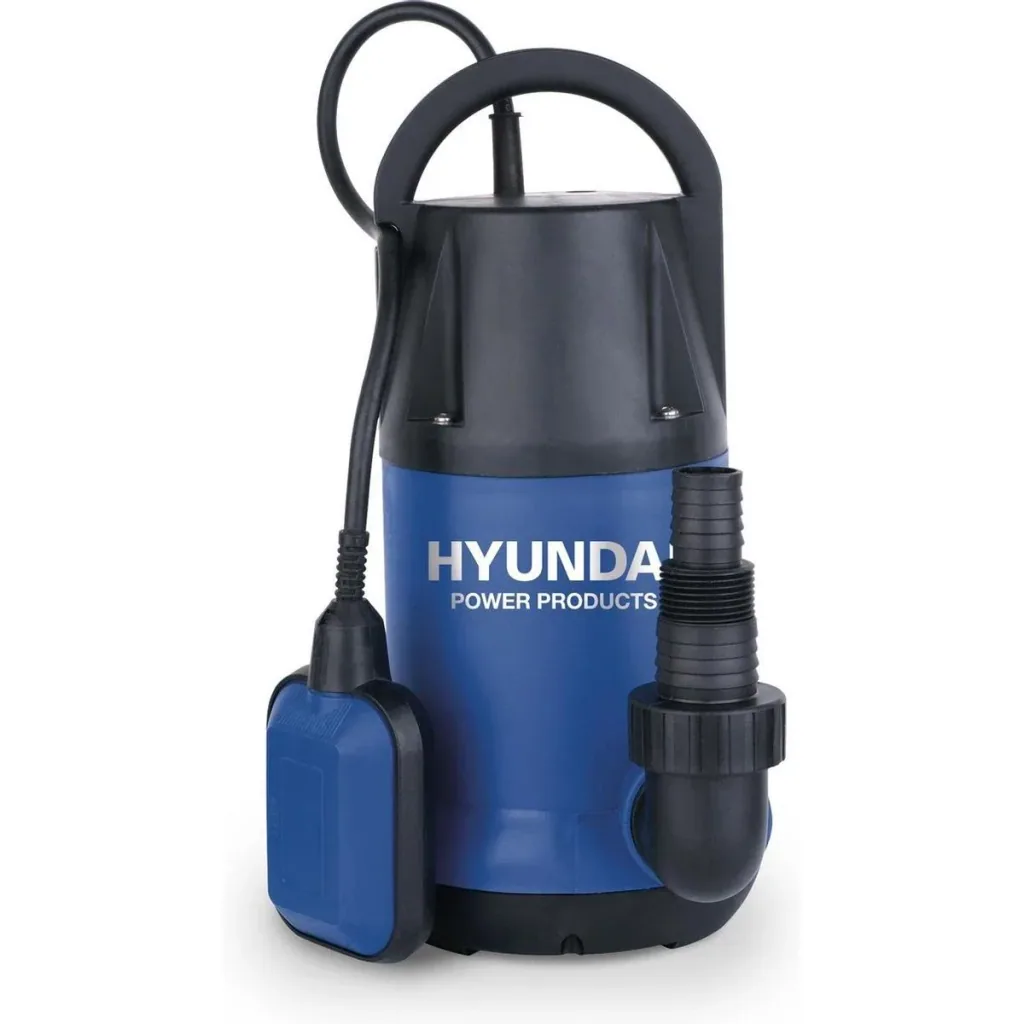 Tauchpumpe inklusive Click & Go Schlauchtrommel, 10M Gartenschlauch und Armaturen - 6000 l / h - 250W