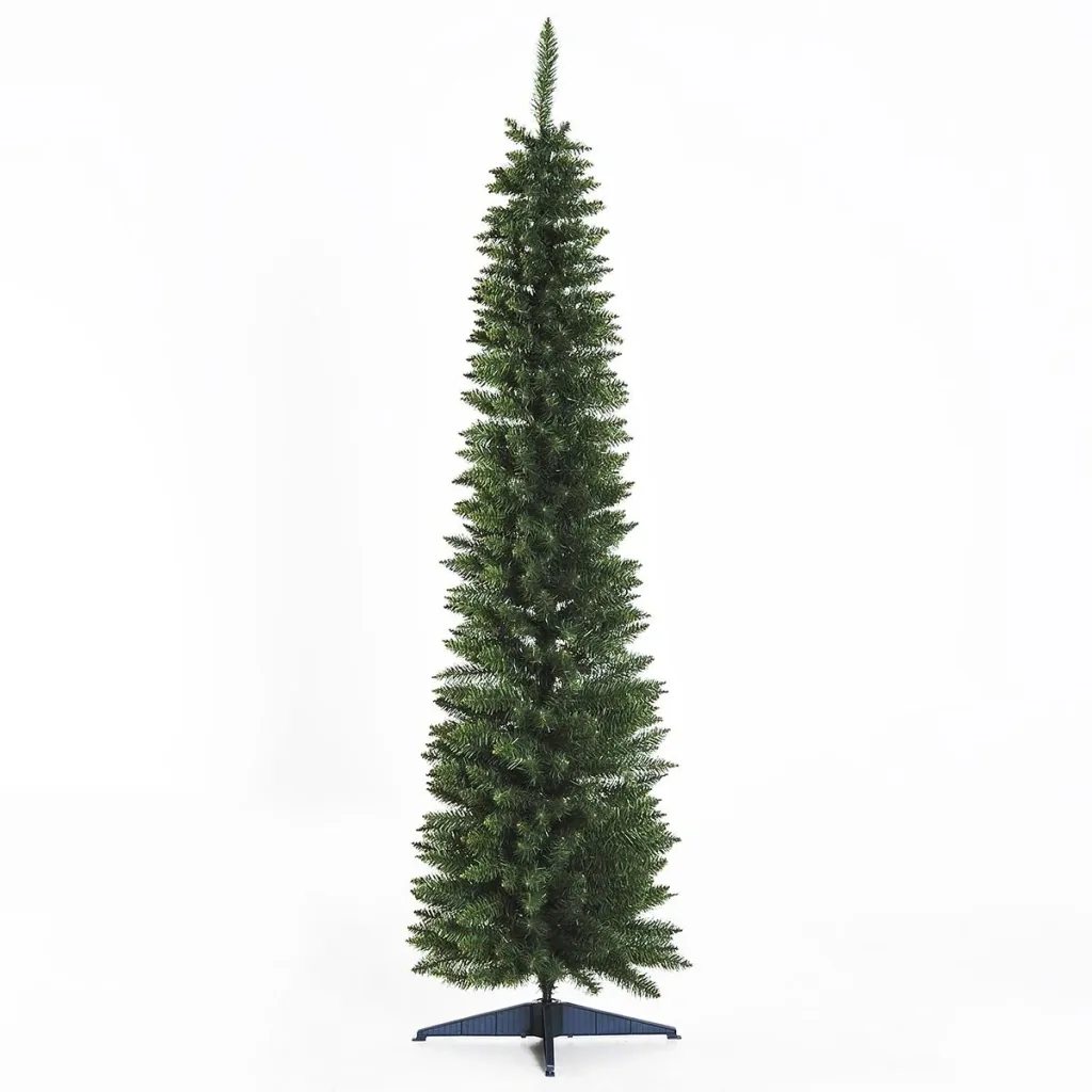 Weihnachtsbaum mit Kunststoffständer grün