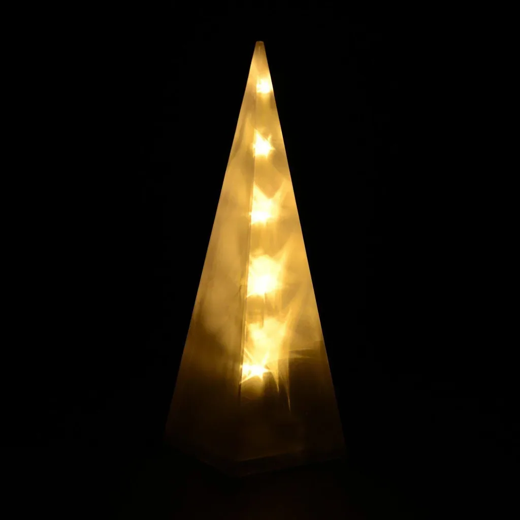 LED Leuchtpyramide 3D Hologramm Stern Lichtpyramide 30cm
