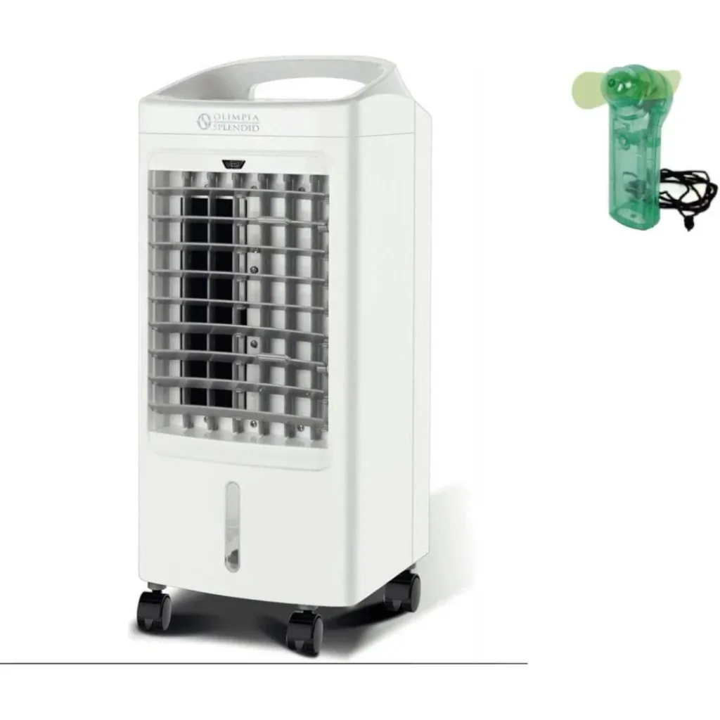 Splendid Peler 4D Aircooler inkl. Zeitschaltuhr und Fernbedienung 75 Watt 4 L max. 20 m² mit kostenlosem Handventilator
