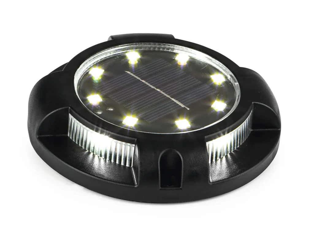 4er Set Solar Bodenleuchte mit Dämmerungssensor