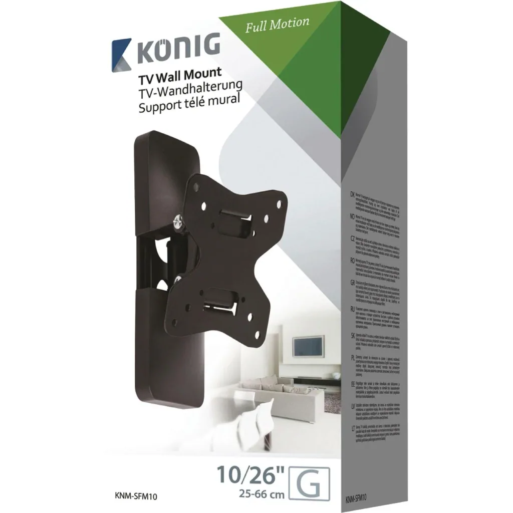 TV-Wandhalterung vollbeweglich 10 - 26 " 20 kg