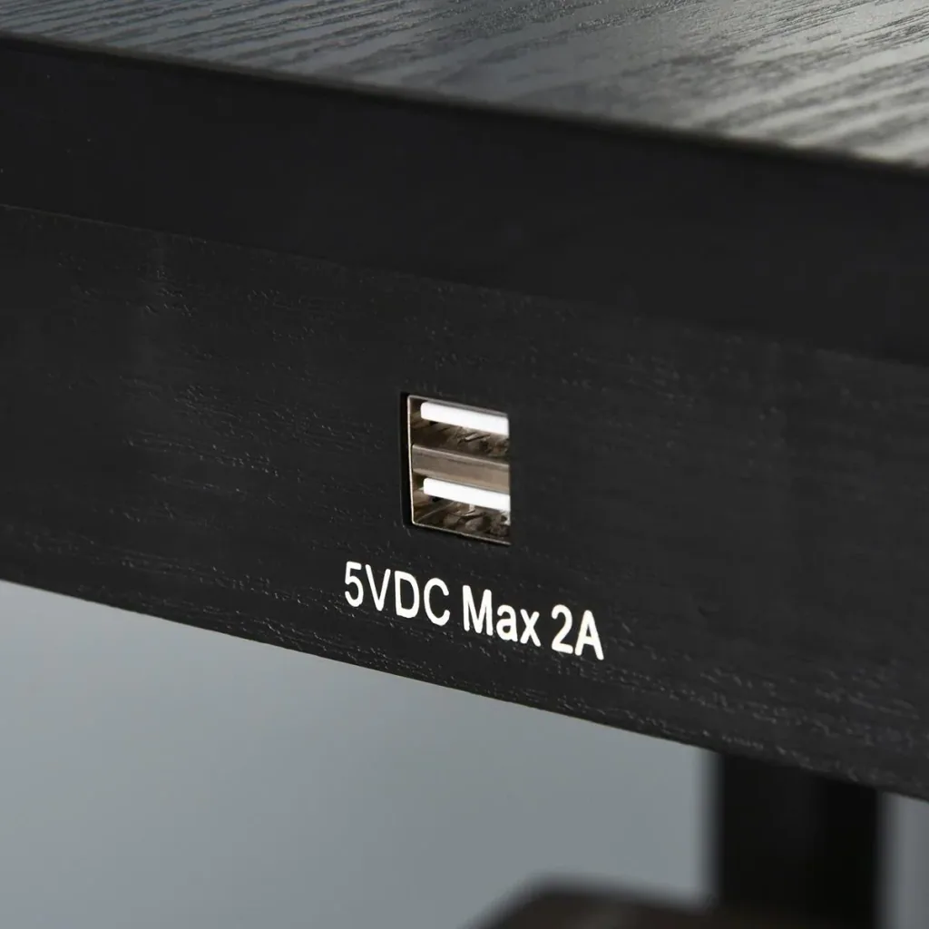 2-in-1 Stehleuchte mit Regal schwarz, weiß