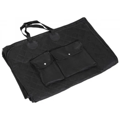 Hundedecke Autodecke Kofferraumdecke 2 Tasche Schwarz