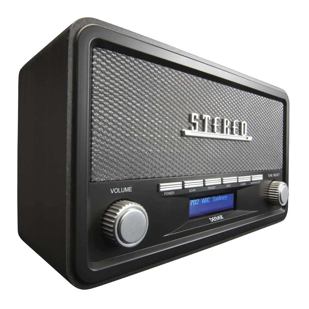 DAB+ Retro Radio mit Bluetooth, Uhr und Wecker
