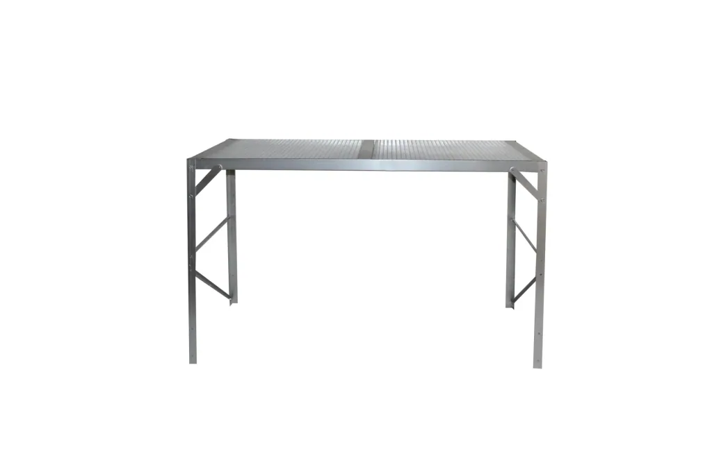 Alutisch, Farbe 1 Ablage, Farbe HKP, Farbe alu