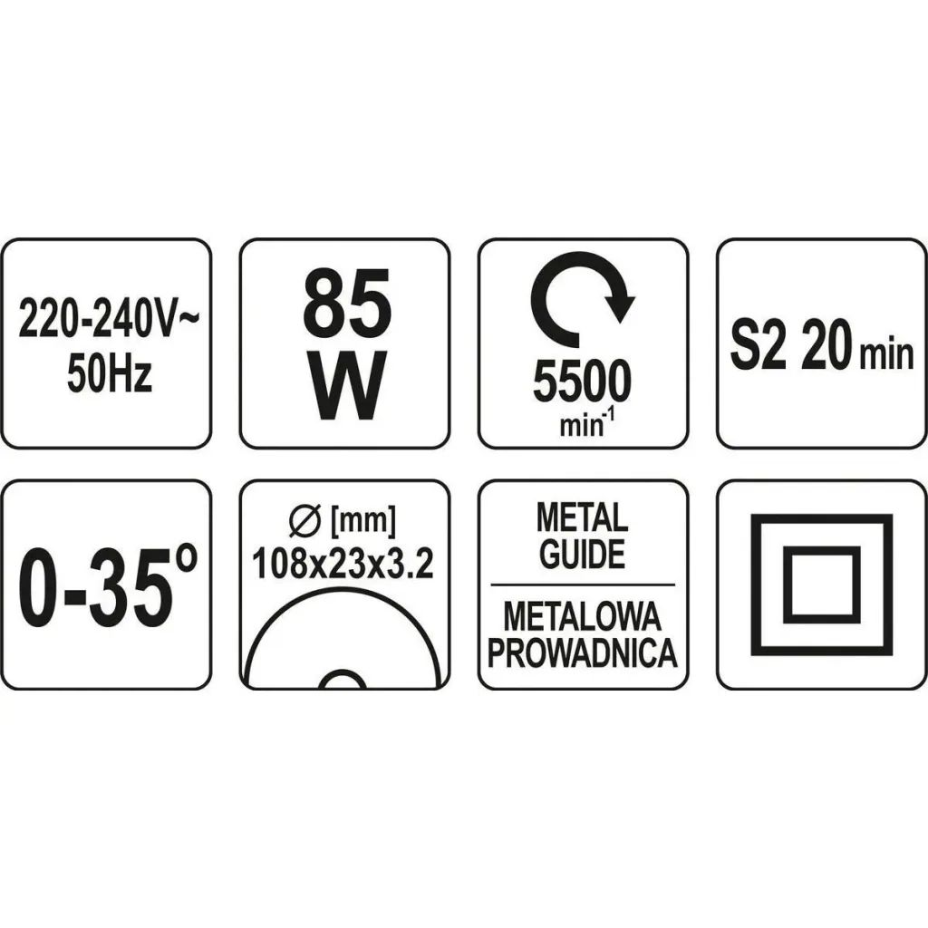 Benzin-Kettensäge mit Kettensägenschärfgerät - 1250W - 35 cm Blattlänge