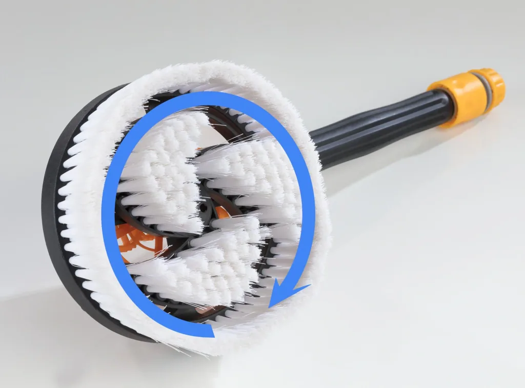 Rotierende Waschbürste "Turbo Jet"