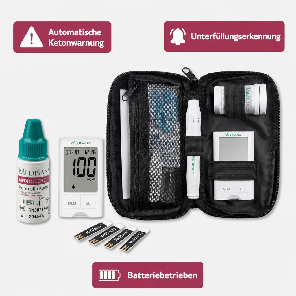Starter-Set Blutzuckermessgerät „MediTouch 2“