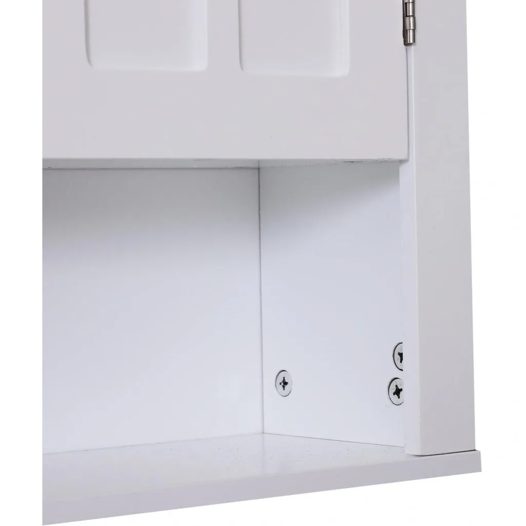 Küchenschrank Hängeschrank Badezimmerschrank Wandschrank Holz Weiß 60 x 19,8 x 58 cm